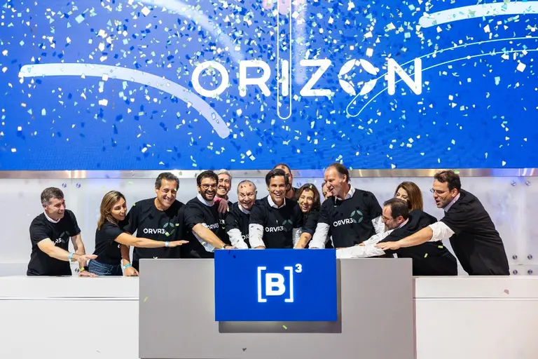 Orizon comemora oferta subsequente de ações na B3. Foto: Divulgação