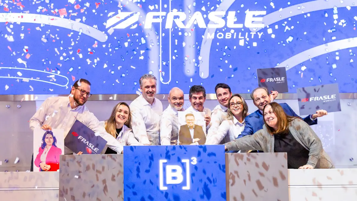 Frasle Mobility comemora oferta subsequente de ações na B3. Foto: Divulgação