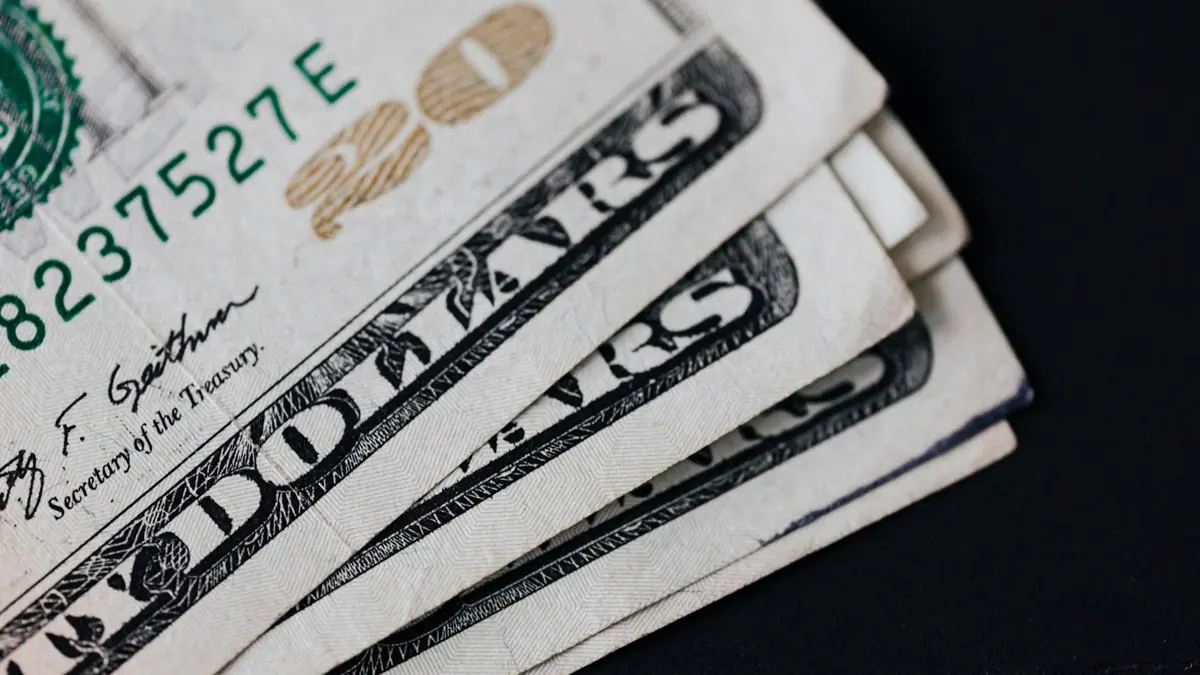 Notas de dólar. Foto: Pexels