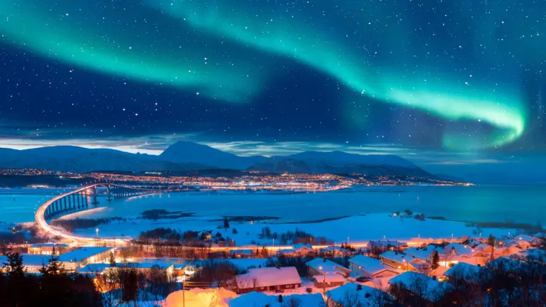 Aurora Boreal em Tromsø, Noruega. Foto: Divulgação/Civitis