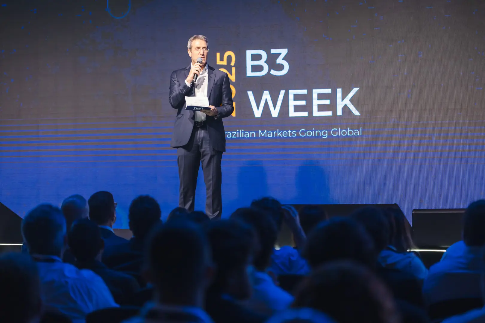 Gilson Finkelsztain, CEO da B3, durante o B3 Week. Foto: Caue Diniz