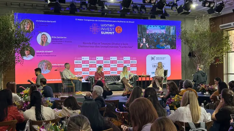 Painel da Woman Invest Summit. Foto: Daniela Frabasile/Bora Investir