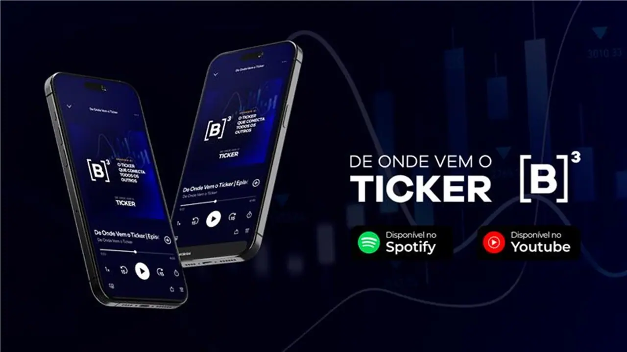 Podcast De Onde Vem o Ticker. Foto: Divulgação B3