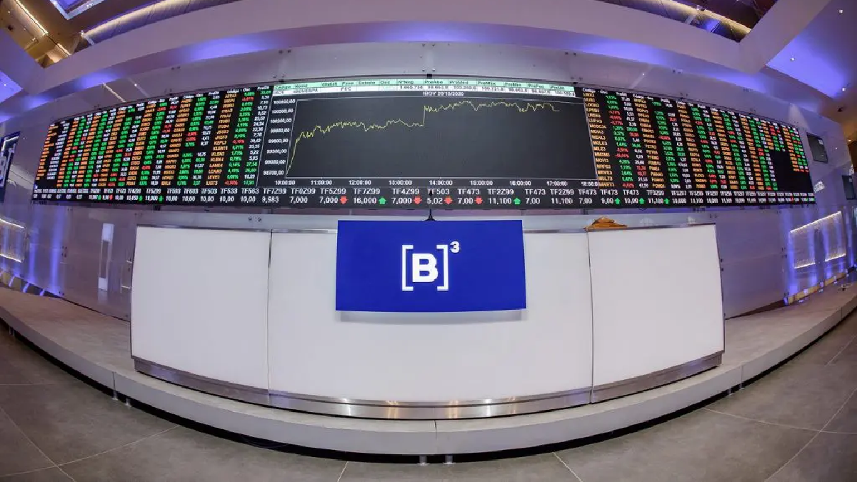 Ibovespa B3 fecha a semana com alta 2,30% e acima dos 149 pontos pela 1ª vez Painel de ações na B3. Foto: Divulgação B3