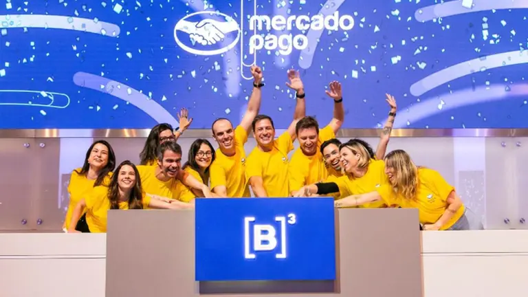 Toque de Campainha Mercado Livre e B3. Foto: Divulgação B3.