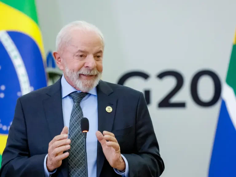 Presidente da República, Luiz Inácio Lula da Silva, concede entrevista coletiva na Terceira Sessão da Cúpula de Líderes do G20. Foto: Ricardo Stuckert/PR
