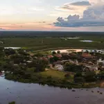 Vista aérea do Hotel Sesc Porto Cercado, no Pantanal. Foto: Divulgação