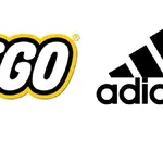Logo da LEGO e da Adidas. Foto: Divulgação