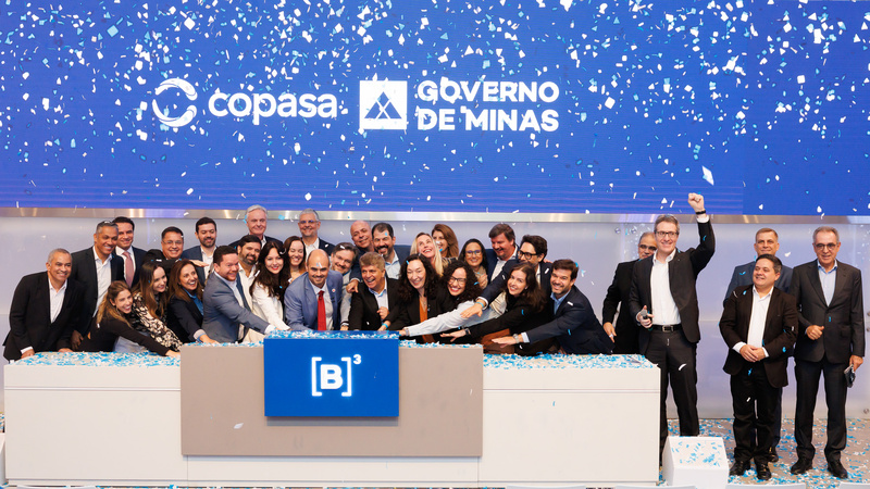Copasa comemora oferta subsequente de ações na B3 Daniela Frabasile