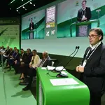 Luiz Masagão, vice-presidente de produtos e clientes da B3, durante o Congresso ABAG 2026. Foto: Divulgação